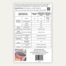 Load image into Gallery viewer, Divided Tablet Tote (Paper Pattern)