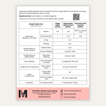 Load image into Gallery viewer, Divided Tablet Tote (PDF Pattern)