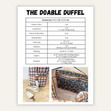 Load image into Gallery viewer, Doable Duffel (PDF Pattern)