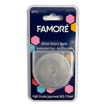 Load image into Gallery viewer, Famoré 45mm Replacement Rotary Blades (2 Pack)