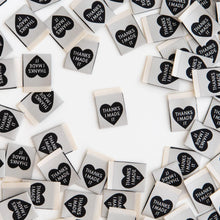 Load image into Gallery viewer, Sarah Hearts - Thanks I Made It Heart - Premium Woven Labels