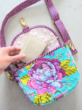 Load image into Gallery viewer, Auntie Grace Bag - Moon Garden Teal