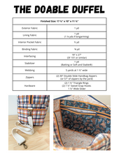 Load image into Gallery viewer, Doable Duffel (PDF Pattern)