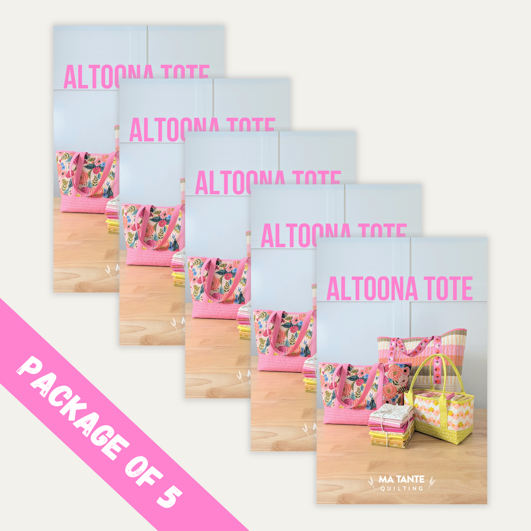 Altoona Tote Pattern - Package of 5