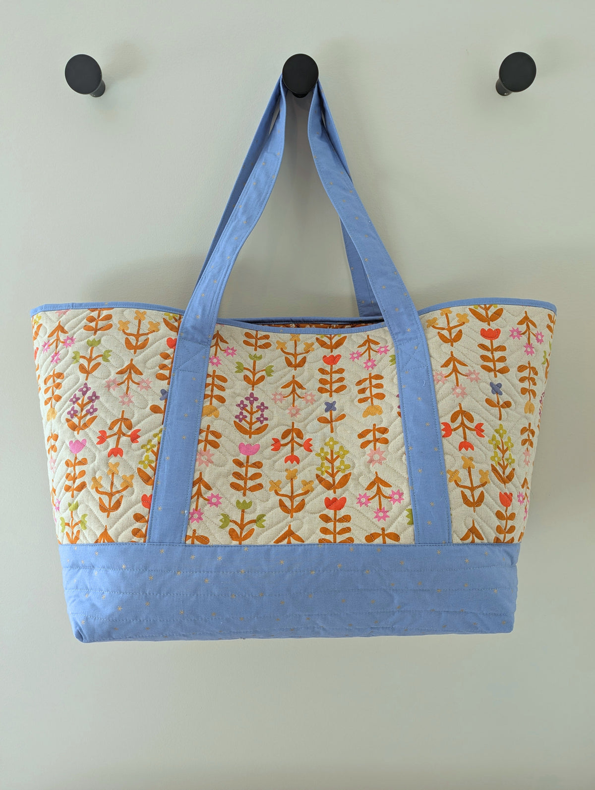 Altoona Tote - Large Purple and Floral