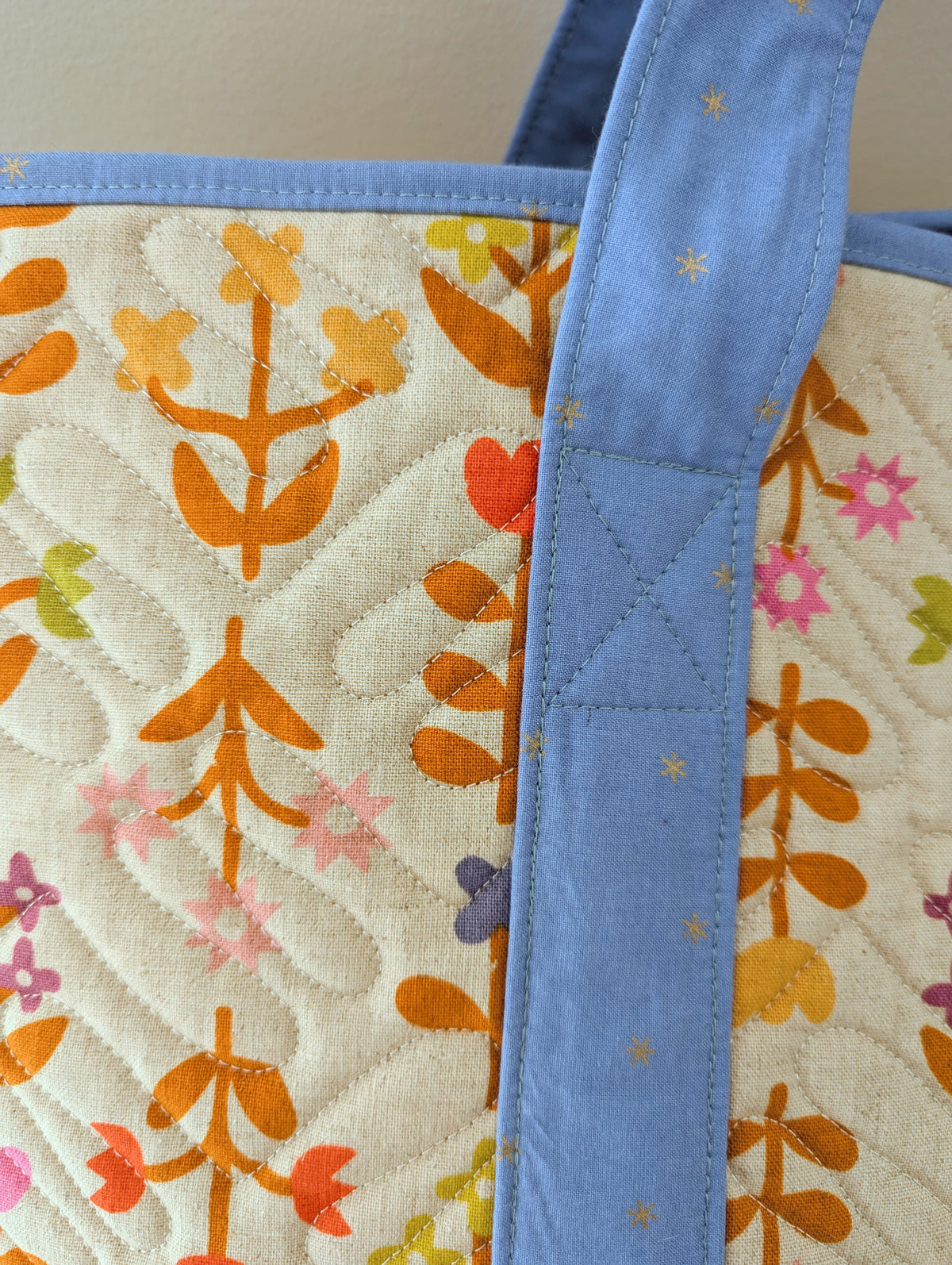 Altoona Tote - Large Purple and Floral