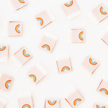 Load image into Gallery viewer, Sarah Hearts - Mini Rainbow Woven Labels
