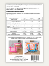 Load image into Gallery viewer, Altoona Tote (Paper Pattern)
