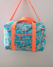 Load and play video in Gallery viewer, Rainbow Cat Blue Doable Duffel
