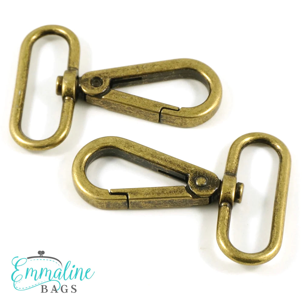 Swivel Snap Hooks: Flat Hook Profile (2 PACK) 1½