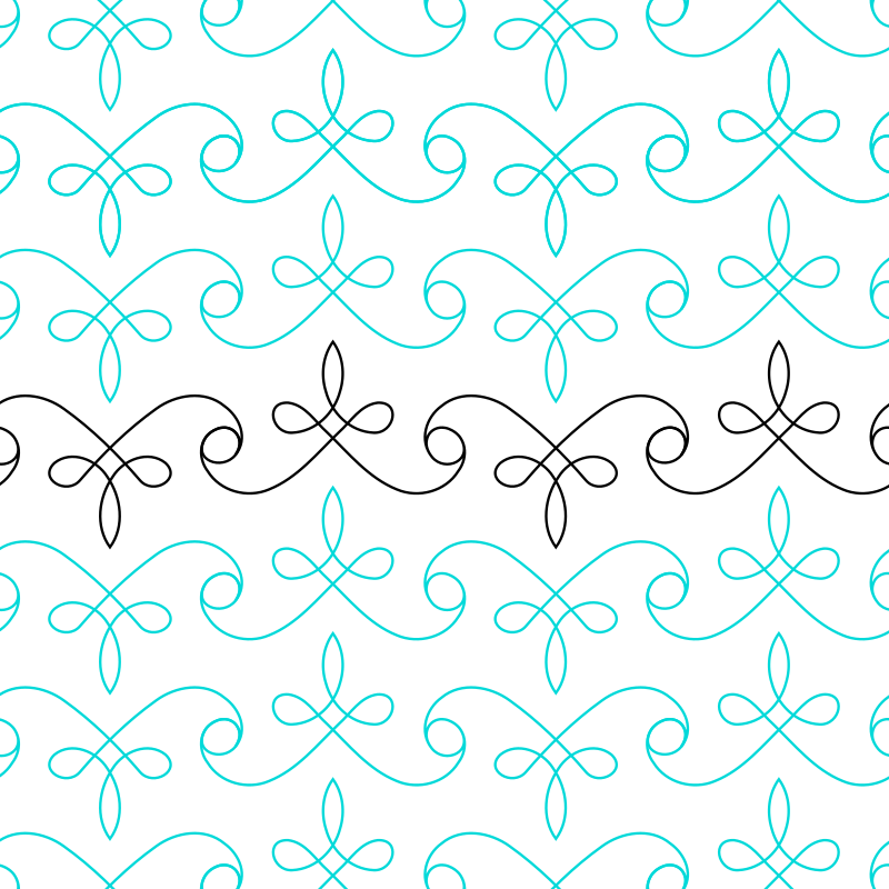 Luxe 2 - Self-Print Pantograph - Ma Tante Quilting