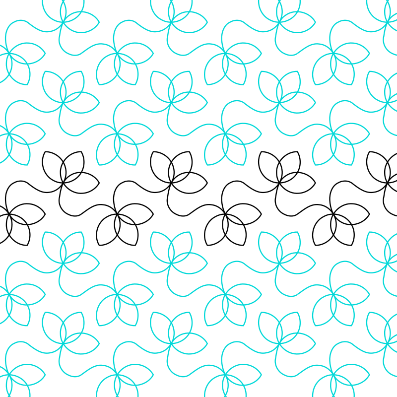 Triplet - Pantograph - Ma Tante Quilting